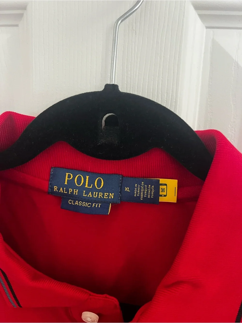 Ralph Lauren Red Polo with Contrast Trim